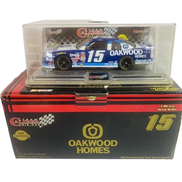 Team Caliber Ken Schrader #15 Oakwood Homes NASCAR Diecast 1:24 - Picture 1 of 16